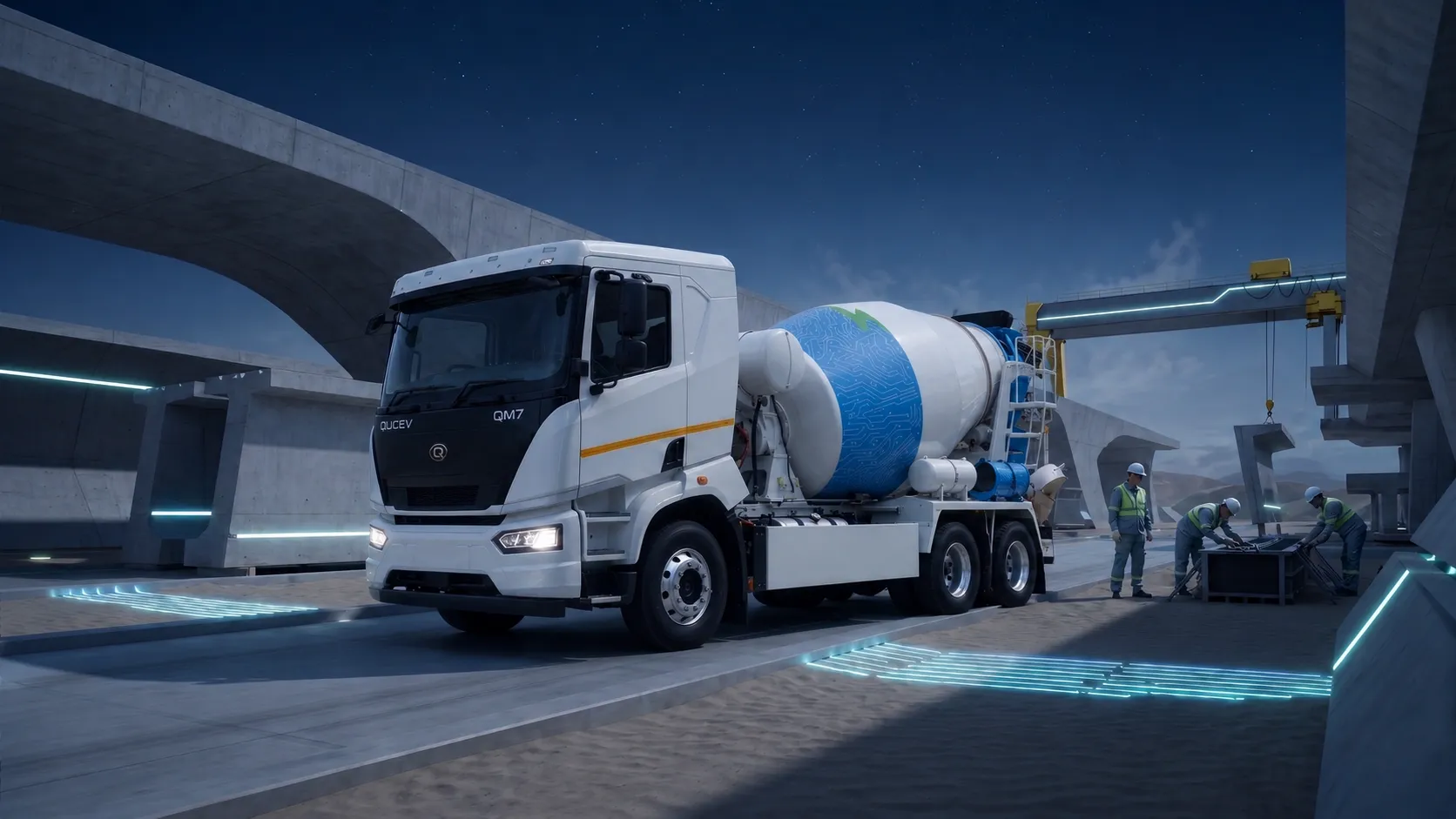 Ready-mix concrete application